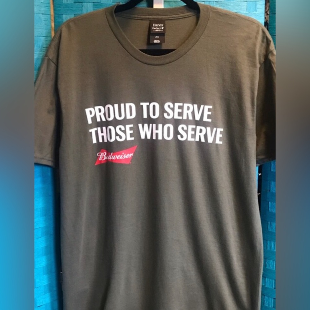 Budweiser Proud To Serve Bar T Shirt